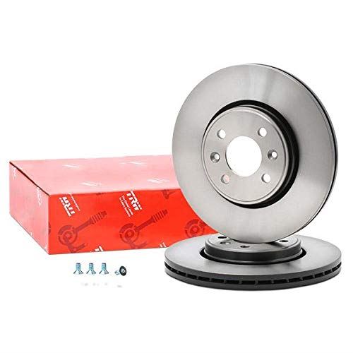 Genuine TRW Brake Disc (Pair) DF4110 TRW  - Dynamic Drive