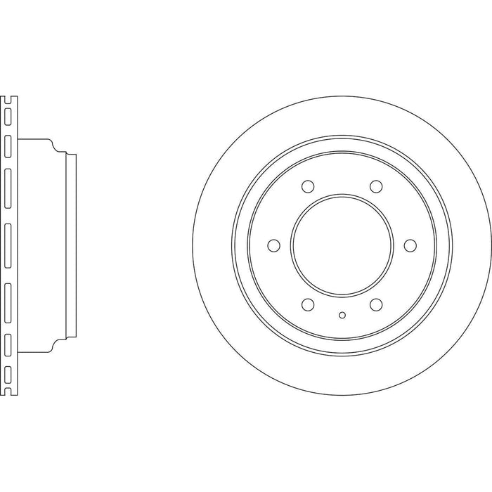 Apec Brake Disc Rear Fits Isuzu Big Horn Mu Trooper Vehicross Wizard Opel Fronte