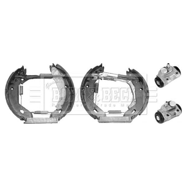 Genuine Borg & Beck Brake Shoe Kit fits PSA Xsara306 9805 BBS1065K