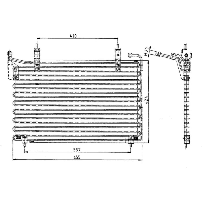 NRF Air Con Condenser fits Jaguar XJ