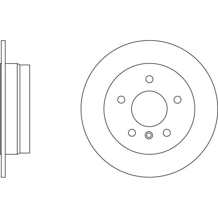 Apec Brake Disc Rear Fits Mercedes A Class Vaneo