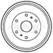 Genuine Borg & Beck Brake Drum fits Toyota HiAce 2.5D4D RWD0105 BBR7234 Borg & Beck  - Dynamic Drive