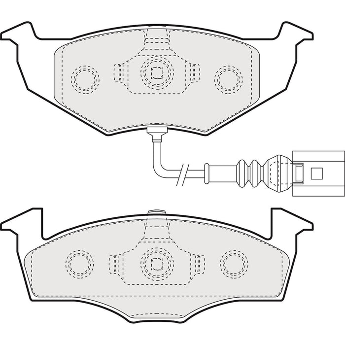 Apec Brake Pads Front Fits Skoda Fabia VW Polo