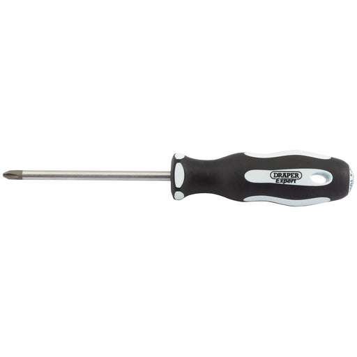 Draper Cross Slot Soft Grip Screwdriver, No.2 x 100mm 34992 Draper  - Dynamic Drive