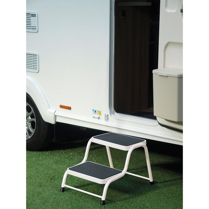 Double step in caravan white C021 Unbranded  - Dynamic Drive