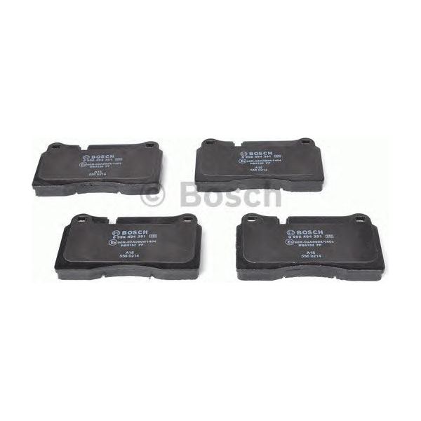 Bosch Brake Pad Set Bp1259 fits Land Rover Range Rover Sport TD - 3.6 - 06-12 09