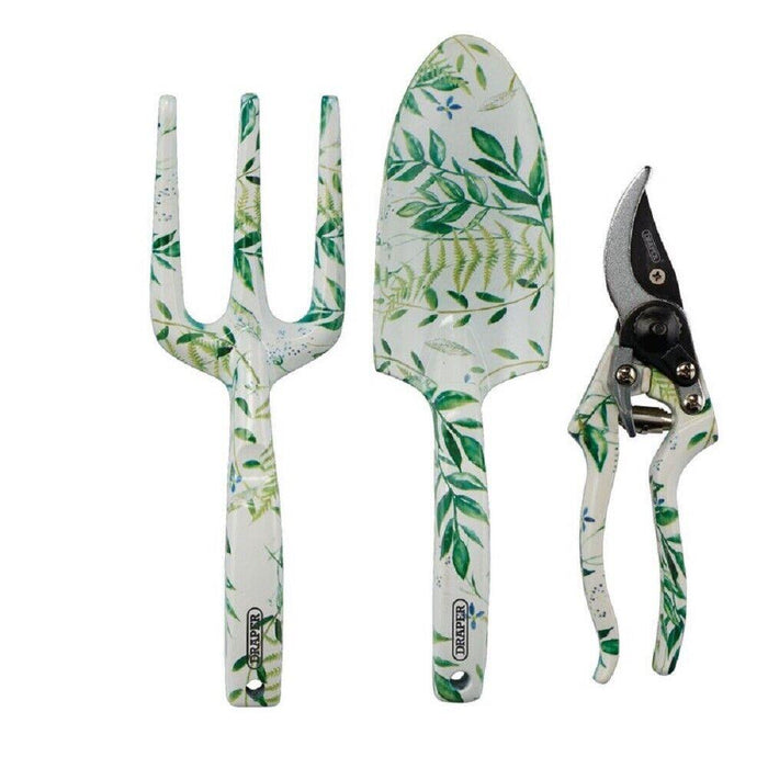 Draper Garden Tool Set with Floral Pattern (3 Piece) 08994 Draper  - Dynamic Drive