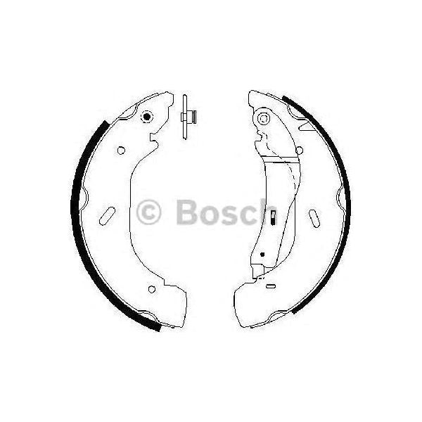 Genuine Bosch Brake Shoe Bs850 fits Ford Transit 330 Di - 2.4 - 00-06 0986487612