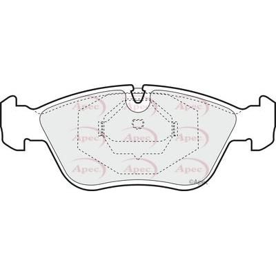 Apec Brake Pads Front Fits Volvo 800 Series C70