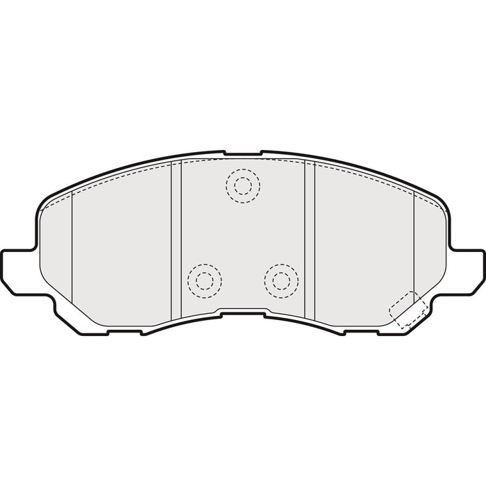 Apec Brake Pads Front Fits Chrysler Sebring Dodge Avenger Caliber Jeep Compass Pa