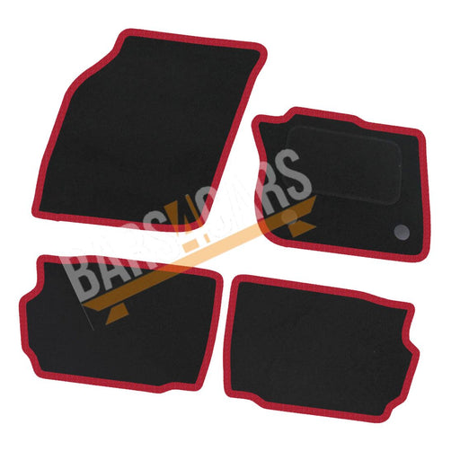 Fully Tailored Red Trim Carpet Mats Ford Mondeo 14 > Set of 4 With 2 Clips UKB4C  - Dynamic Drive