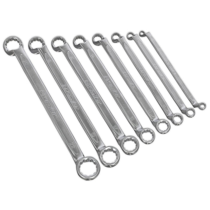 Sealey Offset Double End Ring Spanner Set 8pc Metric AK63257 Sealey  - Dynamic Drive