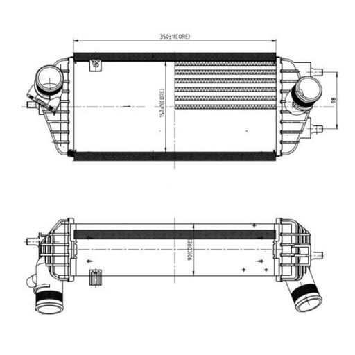 NRF Intercooler fits KIA Carens NRF  - Dynamic Drive