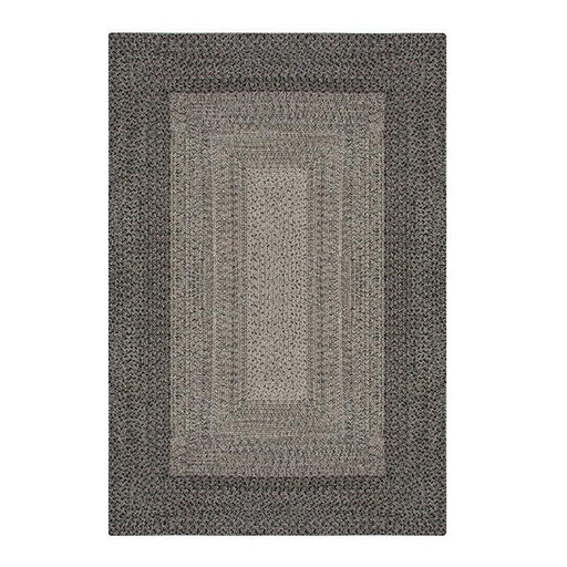 Outdoor Garden Rug Portable Mat for Decking Patio Faux Jute Dark Grey 80x150cm Gardenwize  - Dynamic Drive