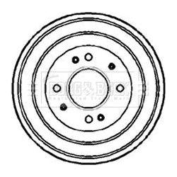 Genuine Borg & Beck Brake Drum fits Rover 200400 rear 89 BBR7078 Borg & Beck  - Dynamic Drive