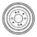 Genuine Borg & Beck Brake Drum fits Rover 200400 rear 89 BBR7078 Borg & Beck  - Dynamic Drive