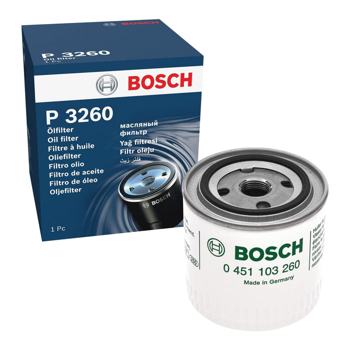 Genuine Bosch Car Oil Filter P3260 fits Volvo V40 DiTD - 1.9 - 00-04 0451103260