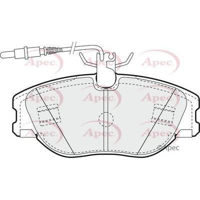 Apec Brake Pads Front Fits Citroen Dispatch Synergie Fiat Scudo Ulysse