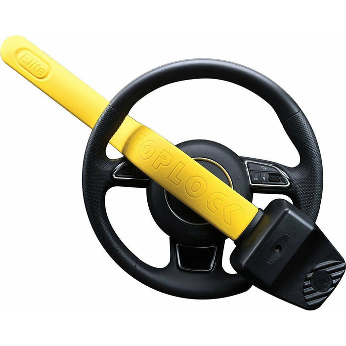 Stoplock Pro Elite Car & Van Yellow Anti Theft High Security Steering Wheel Lock Stoplock  - Dynamic Drive