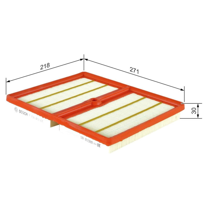 Genuine Bosch Car Air Filter S0611 fits VW Polo TSi BlueMotion - 1.0 - 17- F0264