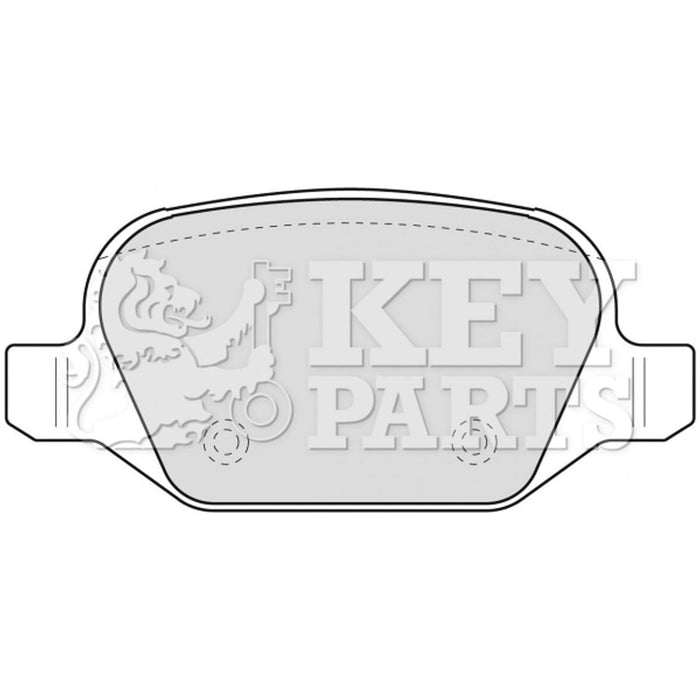 Genuine Key Parts KBP1776 Rear Brake Pads (Lucas-Girling)