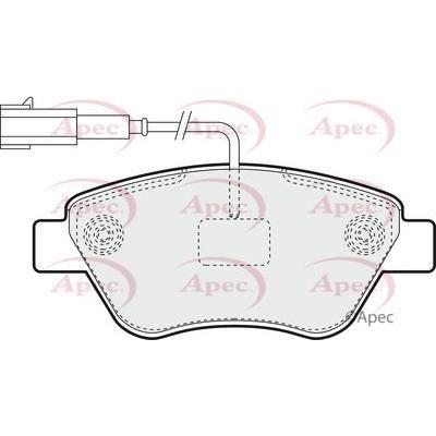 Apec Brake Pads Front Fits Citroen Nemo Fiat Grande Punto Panda Qubo Pe