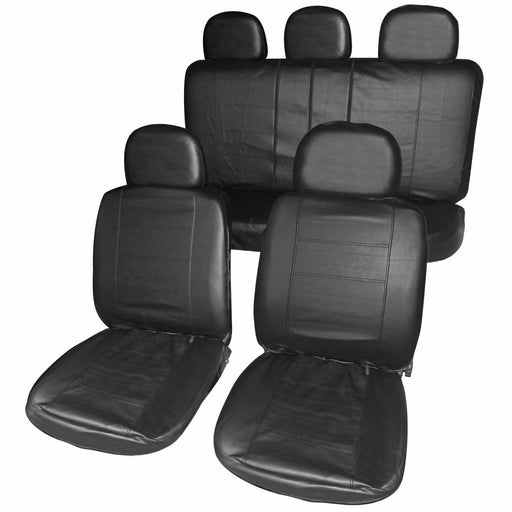 Leatherette Full Set Front & Rear Car Seat Covers for Ford Fiesta St 05-08 UKB4C  - Dynamic Drive