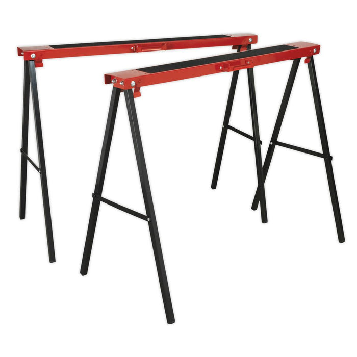 Sealey Fold Down Trestles Pair 100kg Capacity per Trestle FDT2