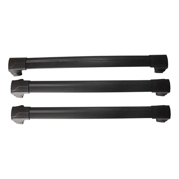 Aluminium Roof Bars Rack Black fits Ford Tourneo Custom 2013- V362