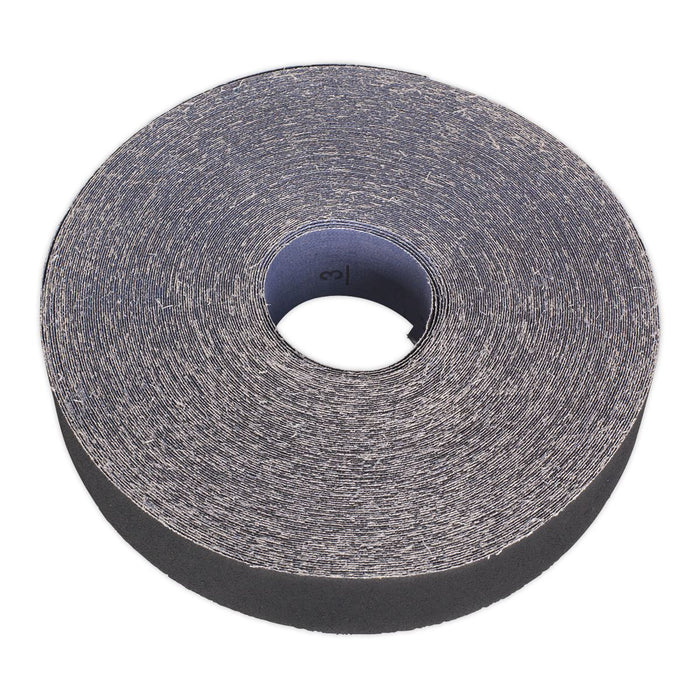 Sealey Emery Roll Blue Twill 25mm x 50m 80Grit ER255080