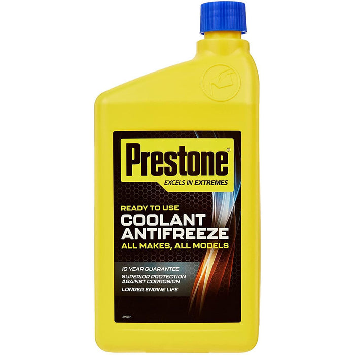 Prestone Coolant Antifreeze Ready to Use Universal Summer Winter -37°C 1 Litre Prestone  - Dynamic Drive