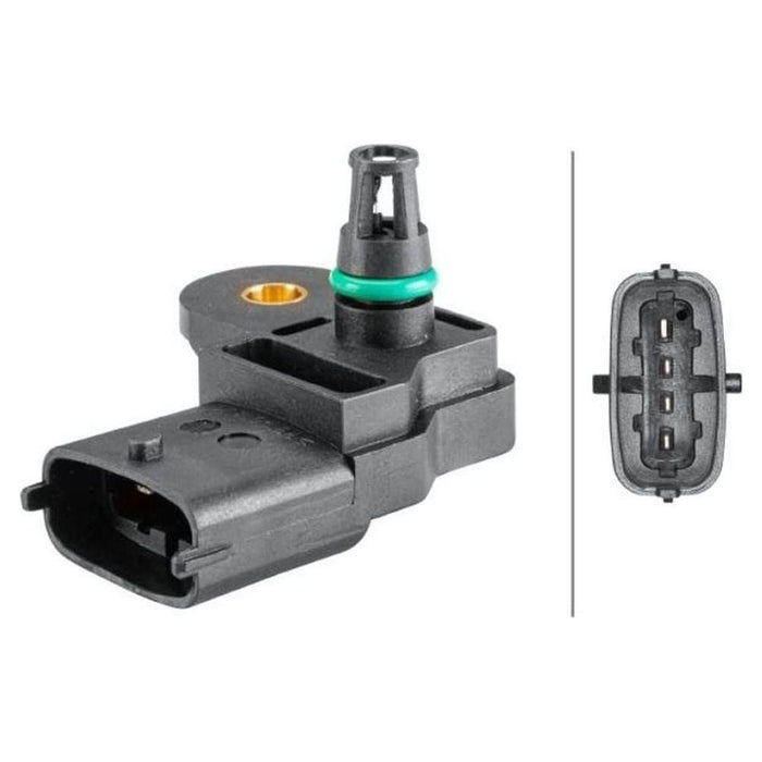 Hella Sensor, boost pressure 4-pin connector Bolted 6PP 358 152-321 Hella  - Dynamic Drive