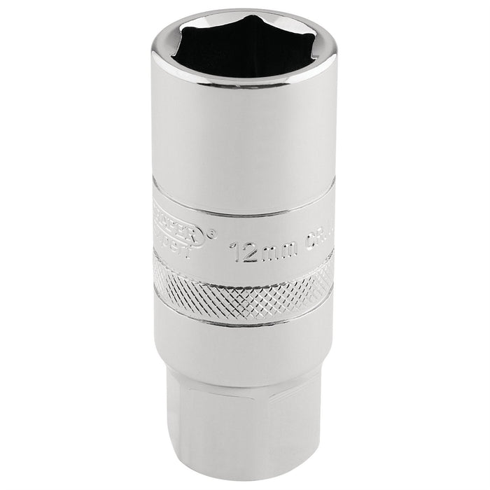 Draper 12mm Thread 6 Point Spark Plug Socket, 1/2" Sq. Dr., 18mm 16779 Draper  - Dynamic Drive