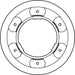 Genuine TRW Brake Disc (Single) DF4993S TRW  - Dynamic Drive