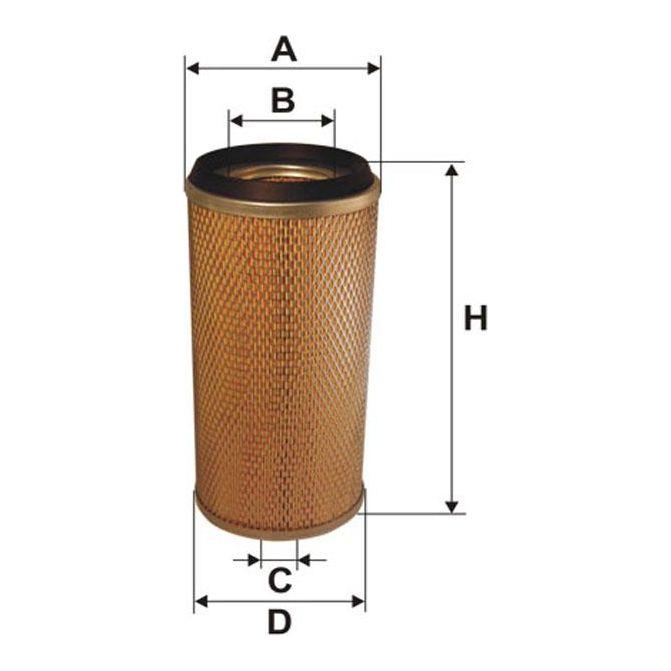 Genuine WIX Air Filter Metal Ends fits Land Rover Discovery TDi - 2.5 - 89-98 W Wix Filters  - Dynamic Drive