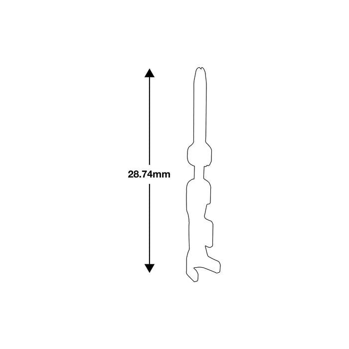 Connect Non-Insulated Male Terminals 50pc 37488 Tool Connection  - Dynamic Drive