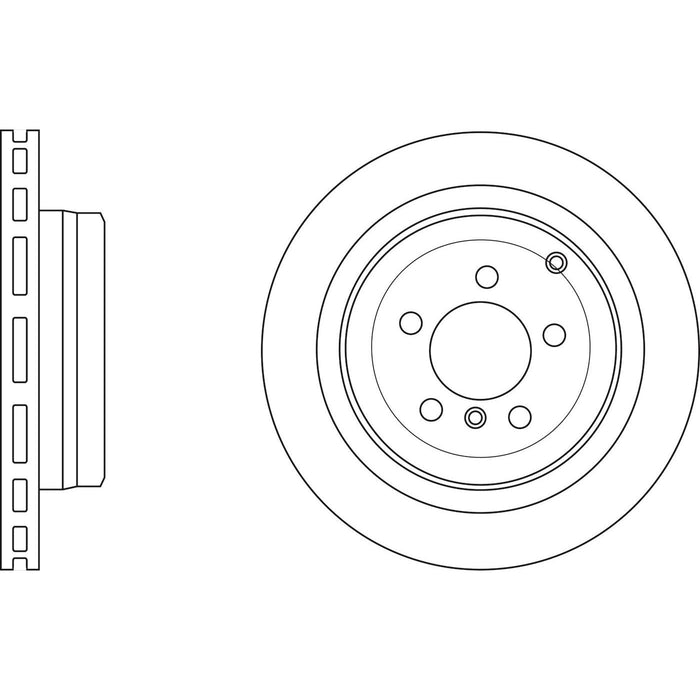 Genuine APEC Rear Brake Discs & Pads Set Vented for Land Rover Range Rover