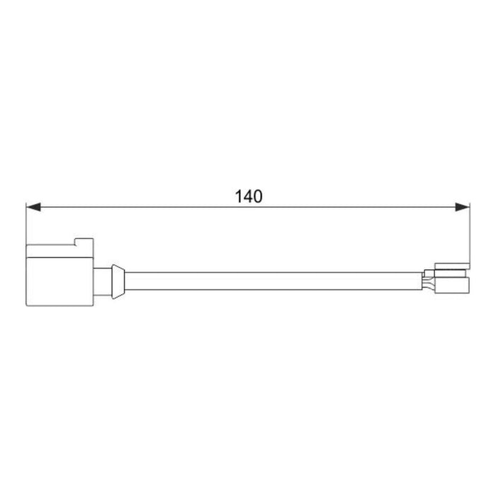 Bosch Wear Sensor F.Brake Pad fits VW Touareg TDi BlueMotion - 3.0 - 14-18 19874