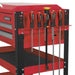 Sealey Heavy-Duty Mobile Tool & Parts Trolley 2 Drawers & Lockable Top Red Sealey  - Dynamic Drive