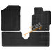 Tailored Rubber Mats fits Toyota Yaris 11> (New Style Twist Clip) Set of 3 2 Cli UKB4C  - Dynamic Drive