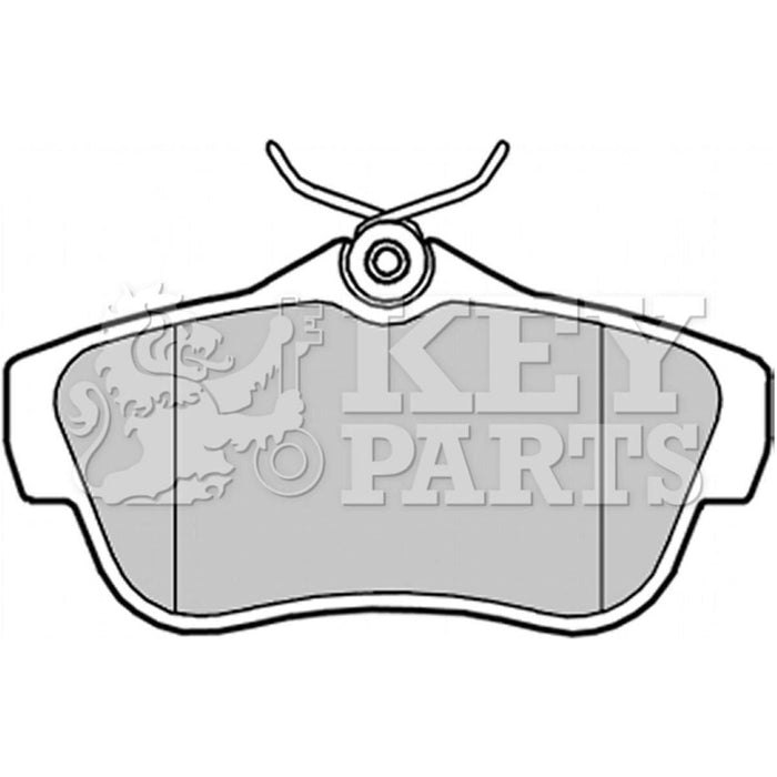 Genuine Key Parts KBP2043 Rear Brake Pads (TRW)