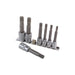 Laser Ribe Socket Bit Set 3/8"D, 1/2"D 7pc 2900 Laser Tools  - Dynamic Drive