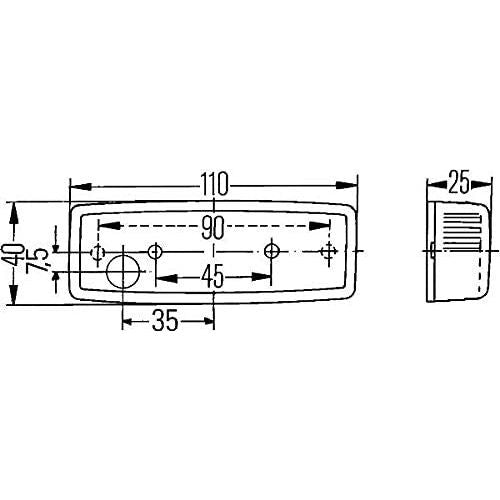 Hella Tail Light Halogen 12V 2SA 006 717-001 Hella  - Dynamic Drive