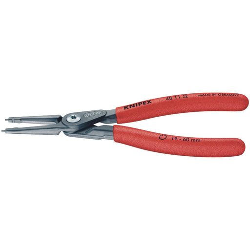 Draper Knipex 48 11 J2 180mm Internal Straight Tip Circlip Pliers, 19 - 60mm Cap Draper  - Dynamic Drive