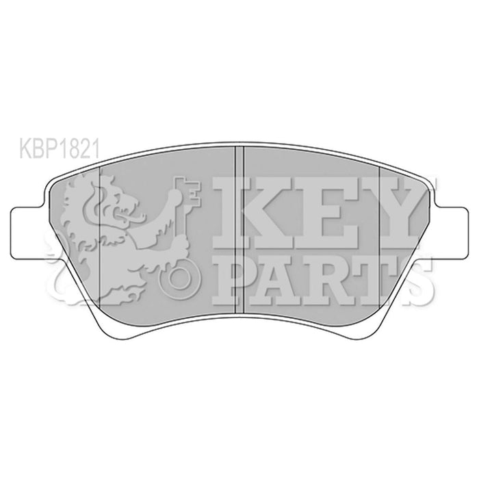 Genuine Key Parts KBP1821 Front Brake Pads (Bosch) Key Parts  - Dynamic Drive