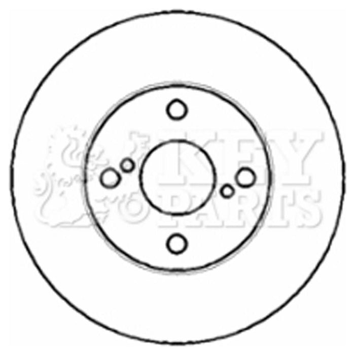 Genuine Key Parts KBD4379 Brake Disc Pair (Front)