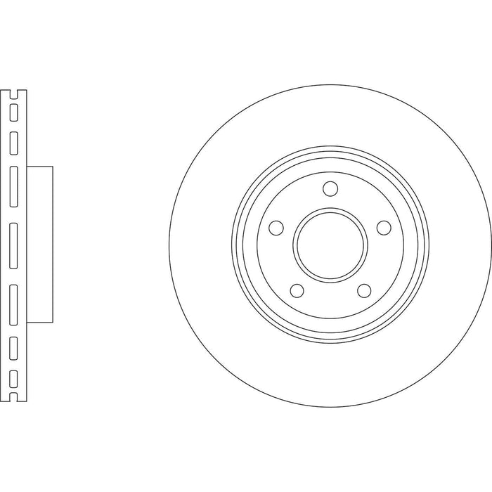 Apec Brake Disc Front Fits Ford Focus Kuga