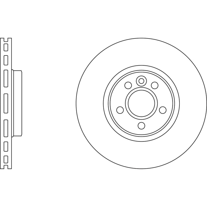 Genuine APEC Front Brake Discs & Pads Set Vented for Volvo V60