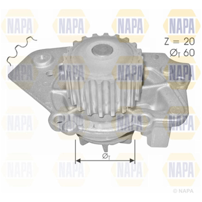 Genuine NAPA Water Pump for Citroen Peugeot Talbot 120139