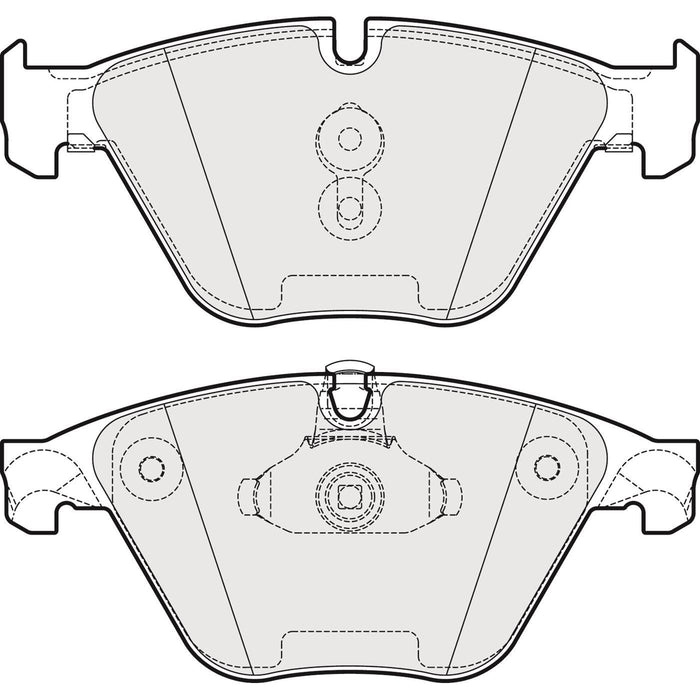 Genuine APEC Front Brake Discs & Pads Set Vented for BMW 5 Series